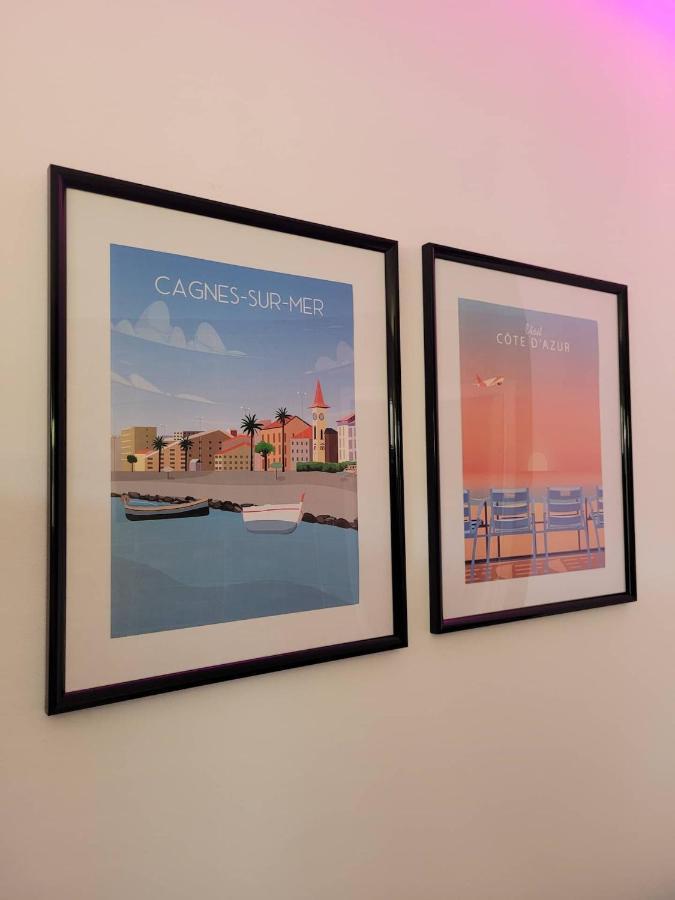 Parking privé + Jardin + Clim proche Plage&Resto Cagnes-sur-Mer Extérieur photo